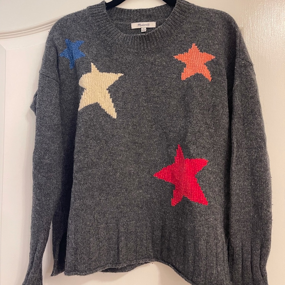 Madewell star sweater